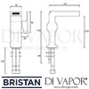 Bristan Exodus 1 Hole Bath Filler Dimensions